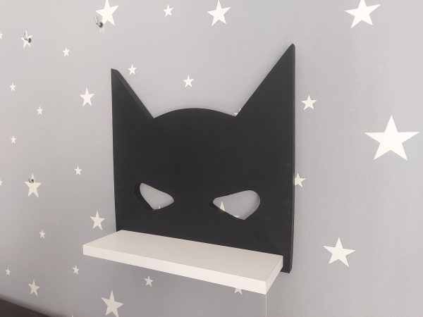 Półka drewniana do pokoju chłopca - Batman maska | myMODULO.pl