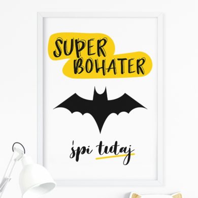 Plakat Superbbohater - do pokoju dziecka | myMODULO.pl