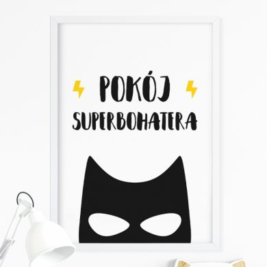 Plakat Superbbohater - do pokoju dziecka | myMODULO.pl