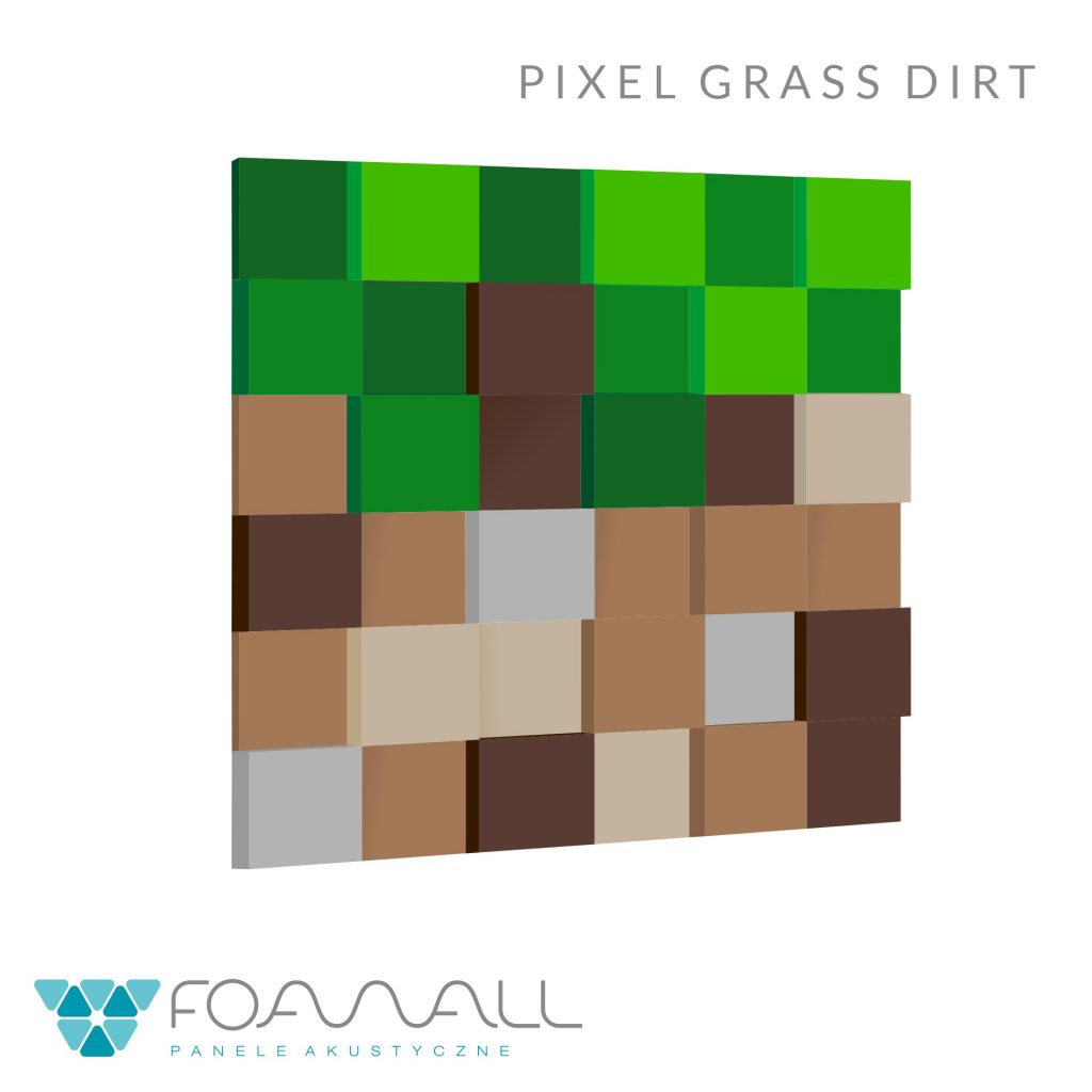 Minecraft. grass dirt, panele piankowe 