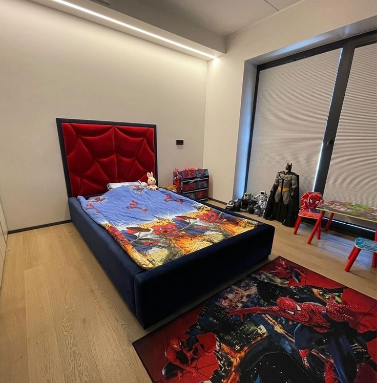 łóżko tapicerowane dla dziecka spider man