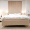 łóżko lewitujące tapicerowane pojemnik na pościel