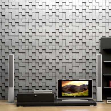 panele ścienne 3D gips ceramiczny