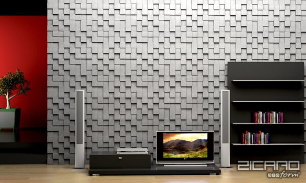panele ścienne 3D gips ceramiczny