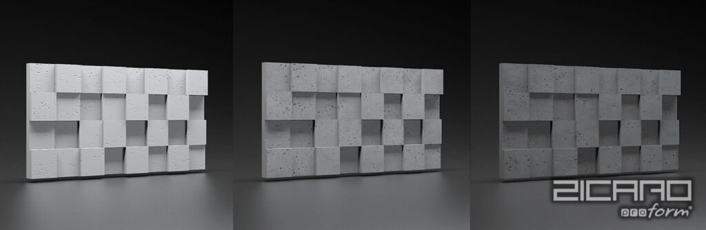 panele ścienne 3D gips ceramiczny