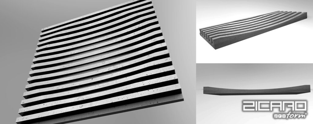 panele ścienne 3D gips ceramiczny