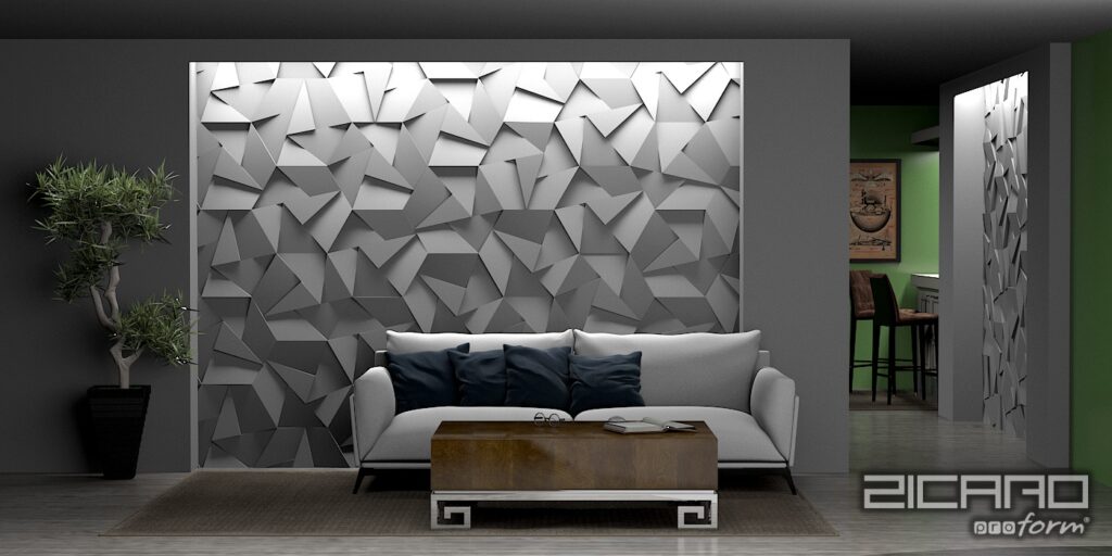 panele 3d zicaro gips ceramiczny
