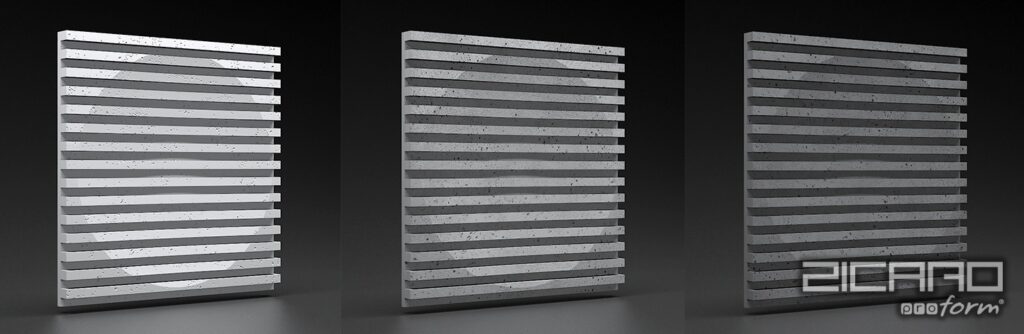 panele ścienne 3D gips ceramiczny