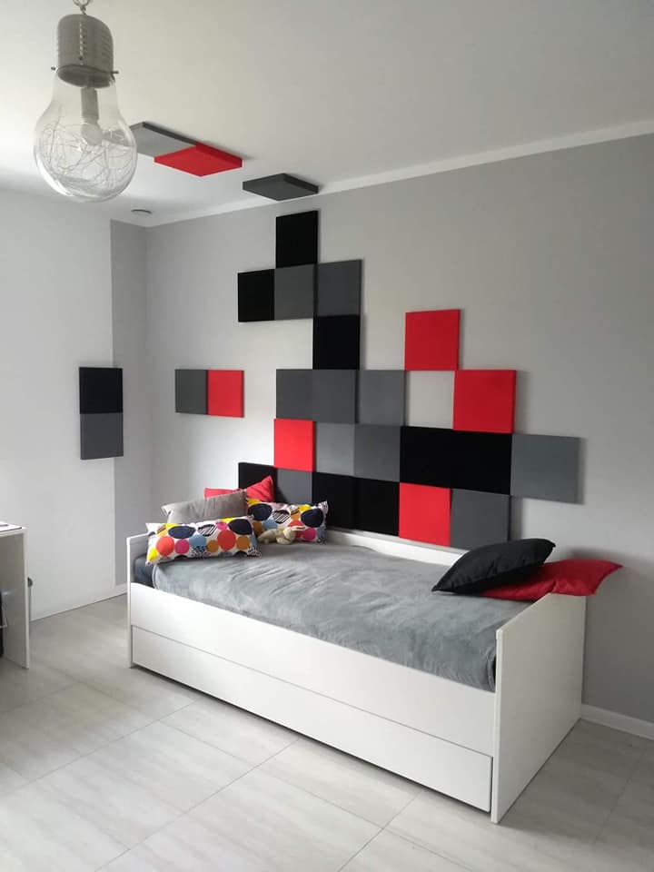 Miękkie panele tapicerowane w pokoju dziecięcym | myMODULO.pl